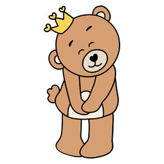 valentine-teddy-bear bear flat color design - SVG illustration for web, wedsite, application, presentation, Graphics design, branding, etc.