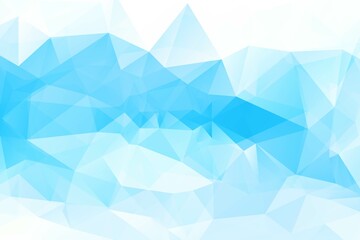 Blue White Polygonal Mosaic Background