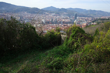 Bilbao seen from a hill