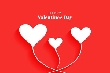 Red background with hearts for valentines day card design
