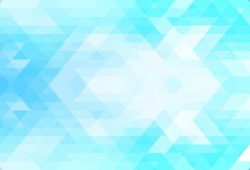 Abstract blue geometric shapes background illustration