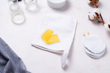 Handmade natural Soap Saver Pouch, washcloth