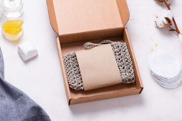 Recyclable wrapping box, parton package for zero waste items