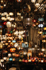 lamps in the oriental bazaar