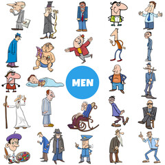 cartoon men comic characters big collection