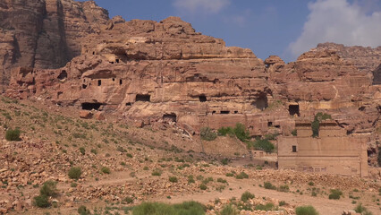 Street of Facades in Petra - Jordan, World Heritage Site