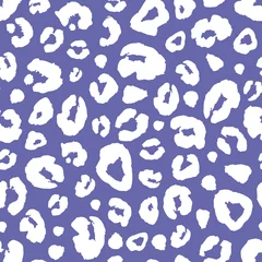 Printed roller blinds Very peri Leopard Very Peri purple color and white fantasy abstract seamless background