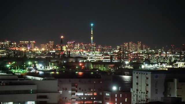 ≪神奈川県・東京都≫京浜工業地帯と東京の都市夜景