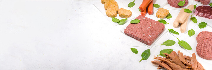 Green, plant based meat