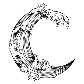 Crescent Moon with Flowers Hand Drawn Outline Vector Sketch Illustration  Stock Illustration  Illustration of element artistic 180791435