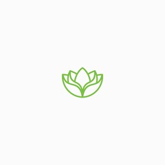 FLOWER BLOSSOM LOGO SIMPLE VECTOR