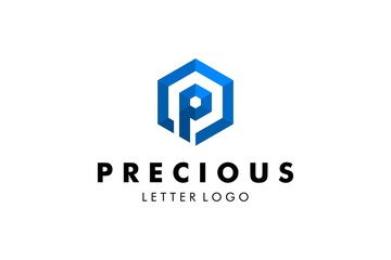Letter P Logo : Suitable for Company Theme, Technology Theme, Initial Theme, Infographics and Other Graphic Related Assets.