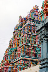 Temple  in the city , Tamilnadu , India . 
