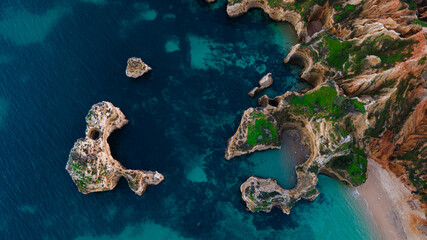 Cliff in the ocean - Algarve
