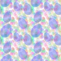 Easter seamless pattern with eggs for wallpaper and fabrics and textiles and packaging and gifts 