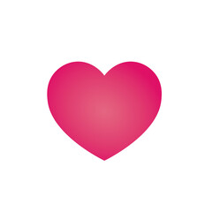 3d heart sign icon. Vector illustration eps 10.
