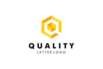 Letter Q Logo : Suitable for Company Theme, Technology Theme, Jewelry Theme, Initial Theme, Infographics and Other Graphic Related Assets.