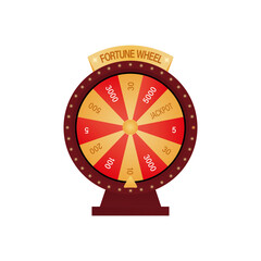 Obraz premium Realistic fortune wheel icon. Vector illustration eps 10