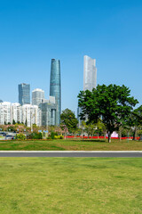 Fototapeta na wymiar Modern cityscape of Guangzhou, China