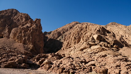 Fototapeta premium Sinai mountains and oaisis