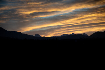 Beautiful Sunrise in the Mountains Just Outside of Yosemite National Park in California
