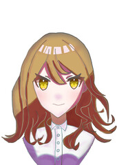 茶髪の女性