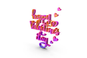 3d Happy valentines day