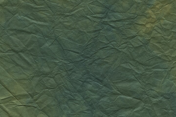 濃い緑色の揉み和紙背景