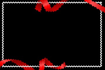 3d render illustration, Amazing picture of red frame for Valentine