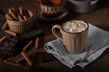Hot chocolate with marshmello