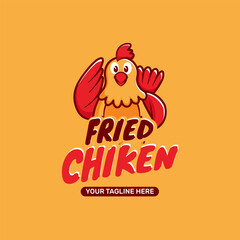Fried chicken logo for restaurant