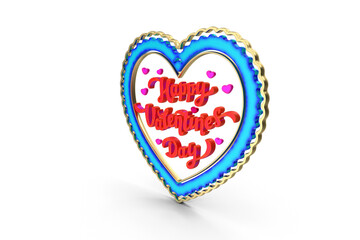 3d Happy valentines day