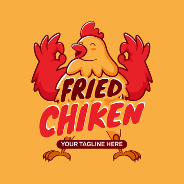 Fried chicken logo for restaurant