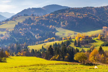 Autumn landscape inMala Fatra mountains, Slovakia