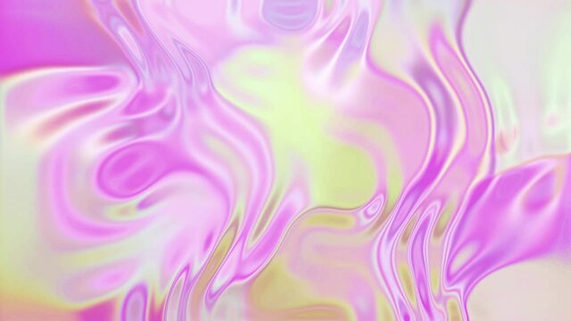 Abstract Holographic Animated Background. Colorful Gradient Animation in Pastel Colors. 