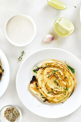 Roasted cabbage steak