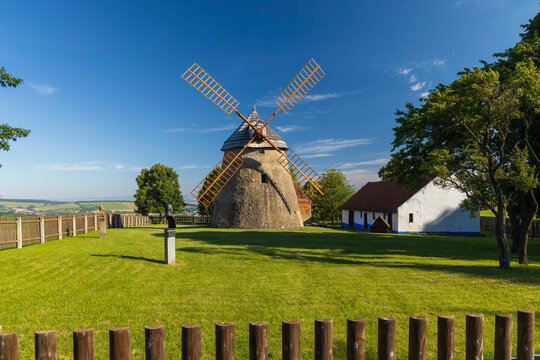 Windmill Kuzelov, Southern Moravia, Czech Republic