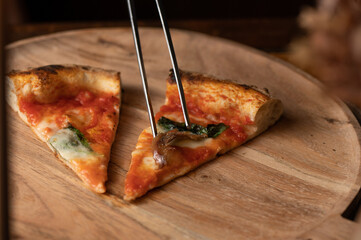 Pizza Margherita Tomato Mozzarella Basil and Anchovy