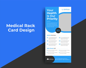 Medical dl rack card template