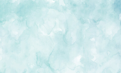 Watercolor sky and clouds, abstract watercolor background, vector illustration