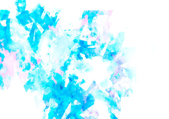 幻想的な水彩の水色テクスチャ背景
