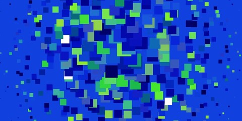 Light Blue, Green vector backdrop with rectangles.