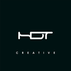 HDT Letter Initial Logo Design Template Vector Illustration