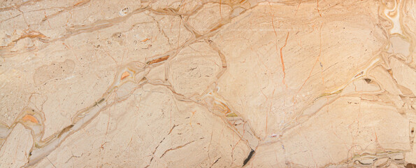Polished natural beige marble tile with natural streaks.