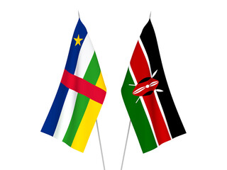 Kenya and Central African Republic flags