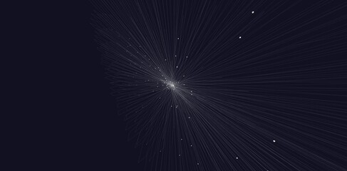 Prime numbers in 3D, math illustration