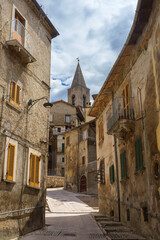 Scanno, old town in Abruzzo, Italy