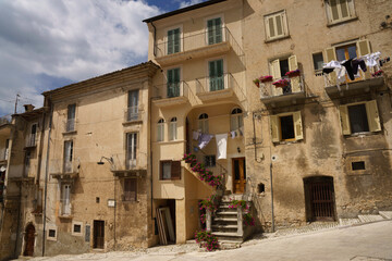 Scanno, old town in Abruzzo, Italy