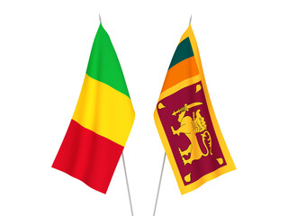 Mali and Democratic Socialist Republic of Sri Lanka flags