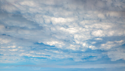 Dramatic panoramic skyscape with dark stormy clouds